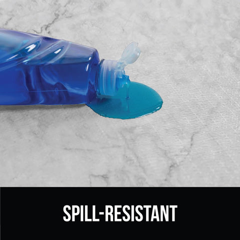 GORILLA GRIP DripGuard con agarre doble mantiene el liner en su lugar.