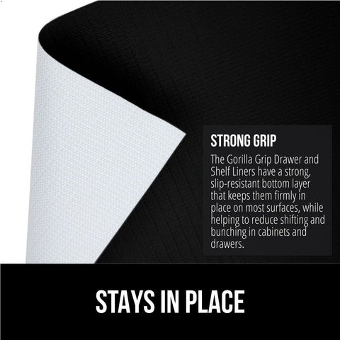 GORILLA GRIP DripGuard vinilo libre de BPA, resistente y duradero.