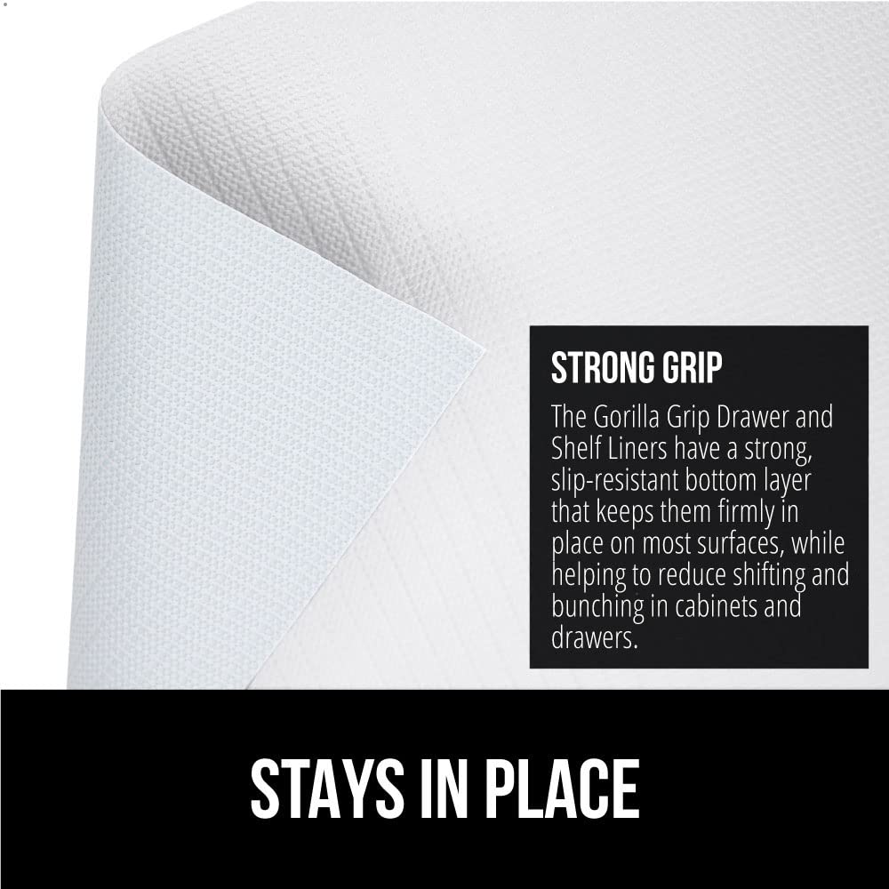 Gorilla Grip DripGuard: vinilo duradero y libre de BPA para uso seguro.