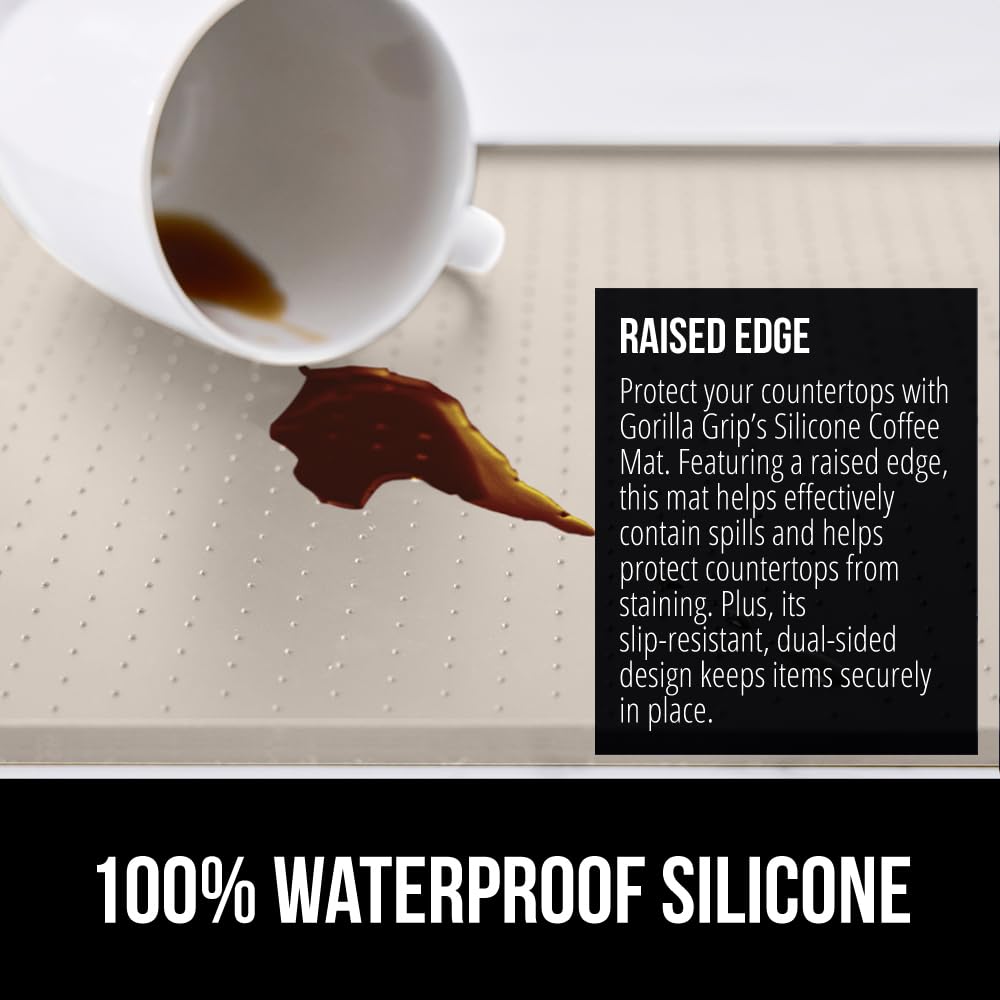 GORILLA GRIP superficie resistente al calor ideal para tazas calientes