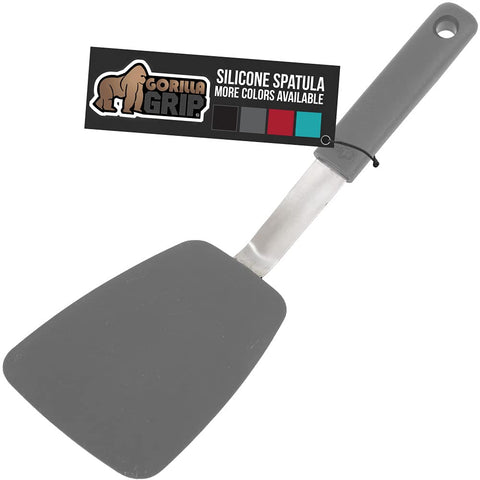 Gorilla Grip espátula con cabeza de silicona flexible para voltear sin rayar