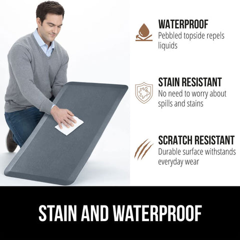 Gorilla Grip espuma de alta densidad 3/4 pulg, soporte ergonómico para pies.