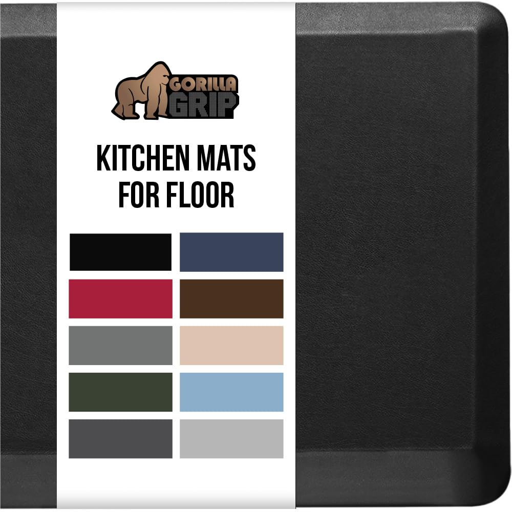 GORILLA GRIP estera de cocina amortiguada para mayor comodidad al estar de pie