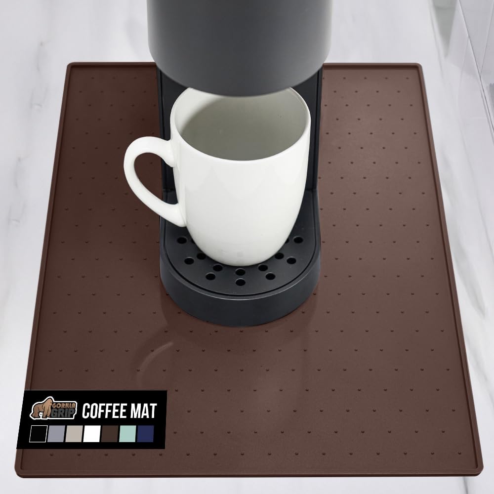 GORILLA GRIP mat de silicona para café, protege encimera ante derrames