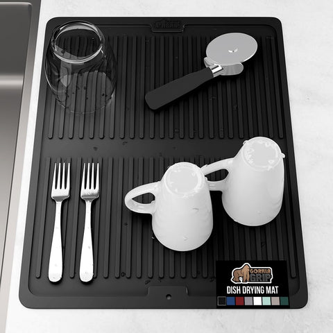 Gorilla Grip alfombrilla para secado en cocina con nervaduras mejora la circulación del aire