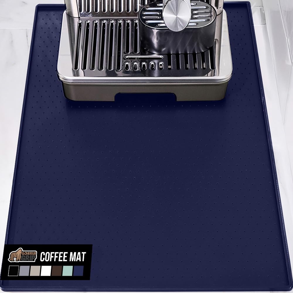 Gorilla Grip mat de silicona para café 18x28 con base antideslizante para espresso.