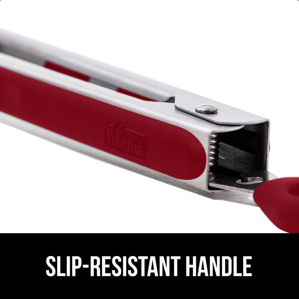 GORILLA GRIP Acero inoxidable duradero para manejar piezas grandes con seguridad.