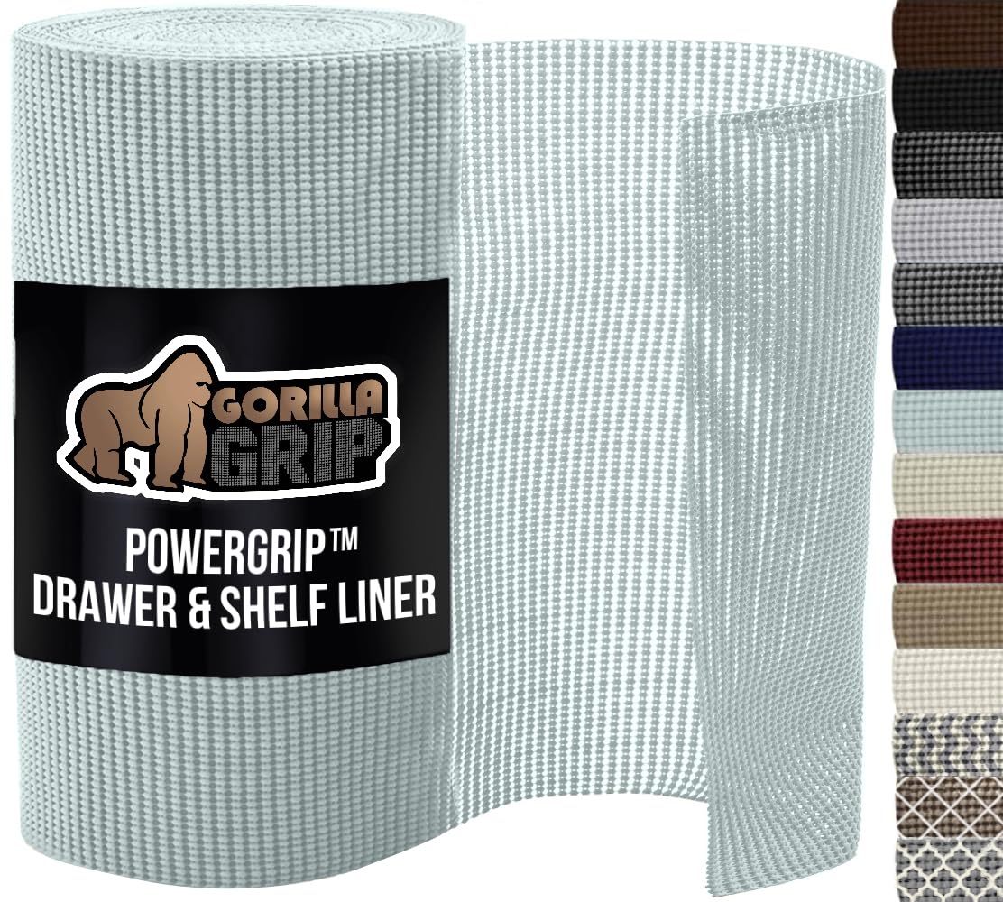 GORILLA GRIP PowerGRIP: bandeja para cajones azul spa evita deslizamientos