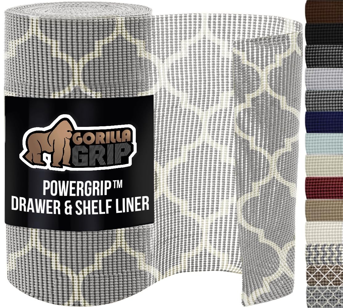 GORILLA GRIP powerGRIP: cajón forro antideslizante para mantener objetos en su lugar