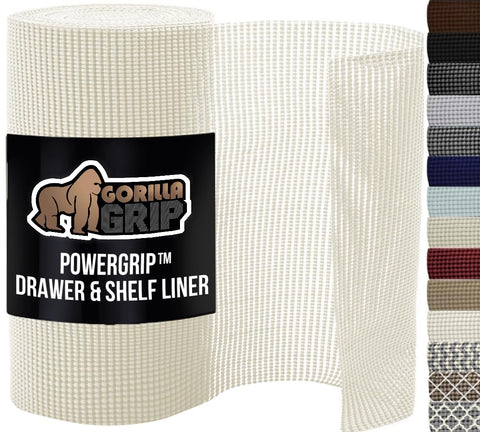 GORILLA GRIP powerGRIP en cajón, agarre fuerte para evitar deslizamientos.