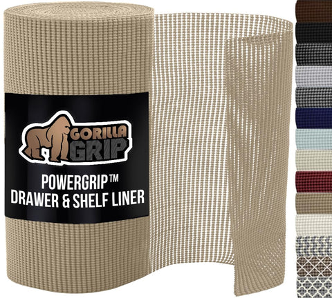 GORILLA GRIP powerGRIP forro cajones 12x20 beige, previene deslizamientos.