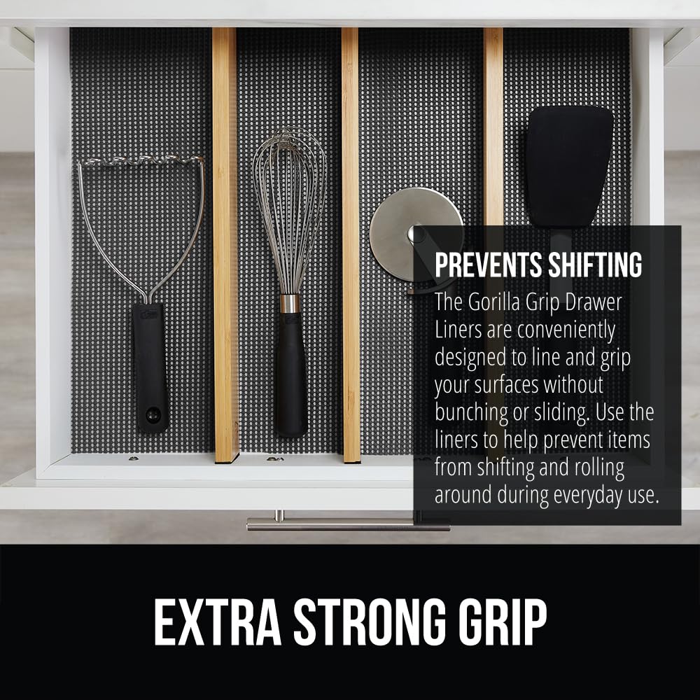 GORILLA GRIP powerGRIP protector de cajones, evita arañazos en superficies.