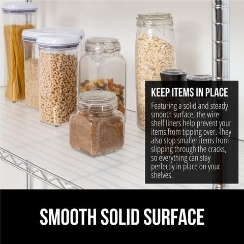GORILLA GRIP ShelfGuard resistente al agua evita derrames en estantes de metal