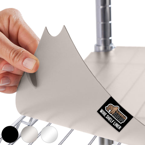 GORILLA GRIP ShelfGuard revestimiento para estantes metálicos de 14x36, protege contra derrames.