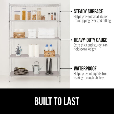 GORILLA GRIP ShelfGuard superficie plana para estantes, mantiene objetos en su lugar.