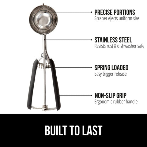 GORILLA GRIP Sistema de liberación-resorte para expulsar sin esfuerzo.