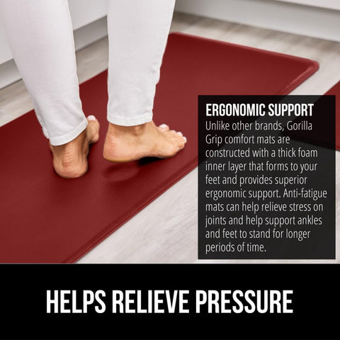 GORILLA GRIP superficie superior cuero suave para pies