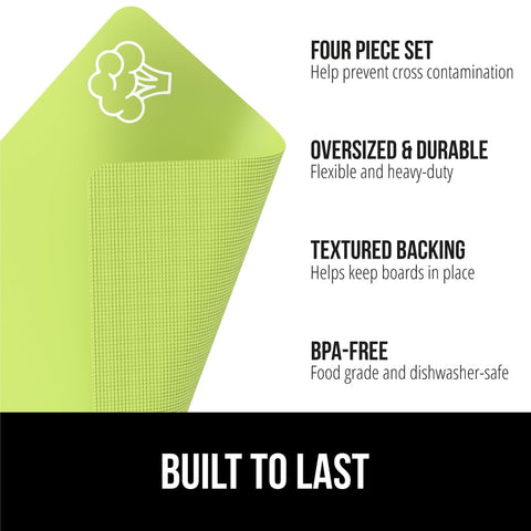 Gorilla Grip: fondo texturizado que mantiene estable la tabla durante la preparación.