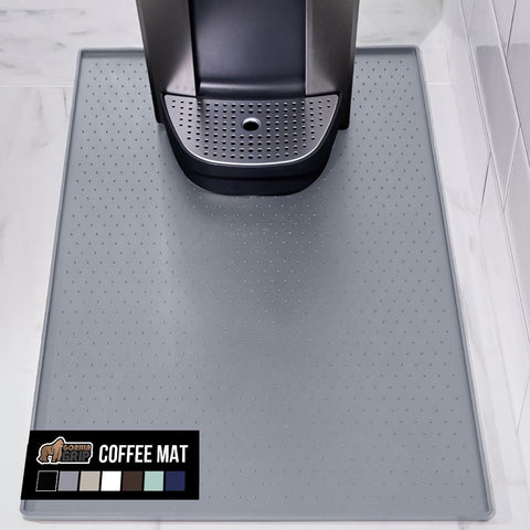 Tapete Gorilla Grip de silicona para café protegiendo encimera.