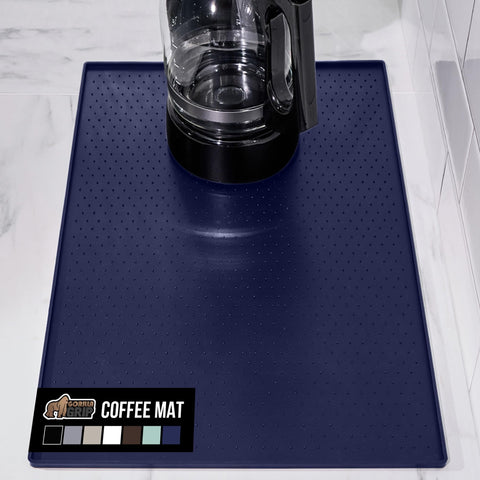 Gorilla Grip tapete de silicona para café en encimera, protege derrames y manchas.