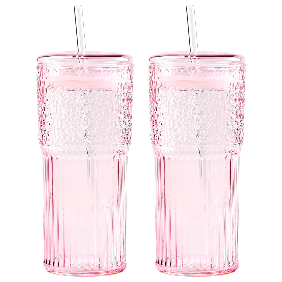 Vaso GOSCHE 20oz con tapa y pajilla para café frío, listo para salir