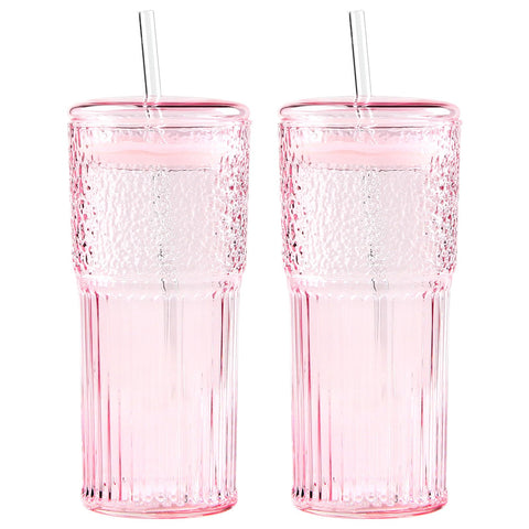 Vaso GOSCHE 20oz con tapa y pajilla para café frío, listo para salir