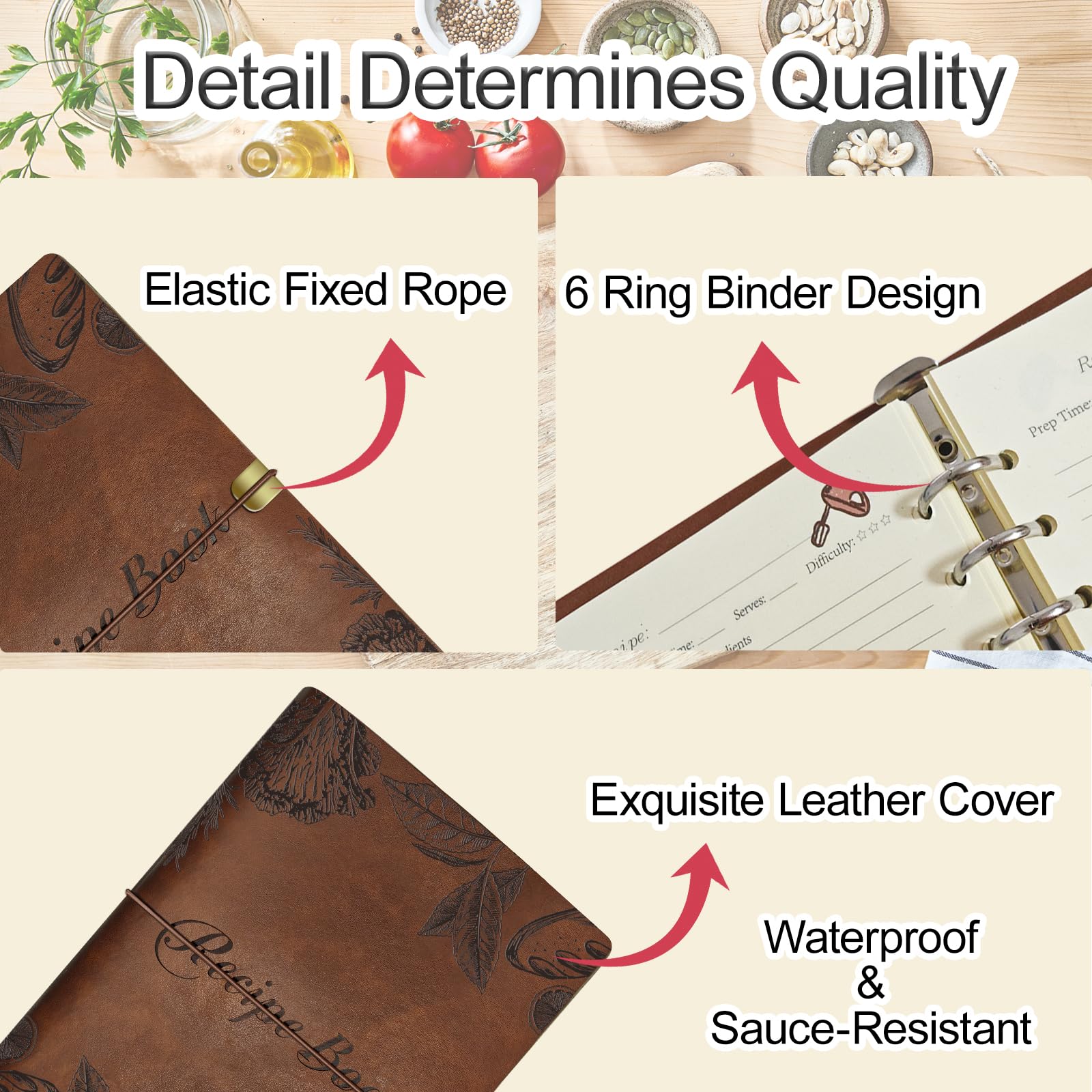 GoShambar papel de 120 g, resistente para guardar tus recetas