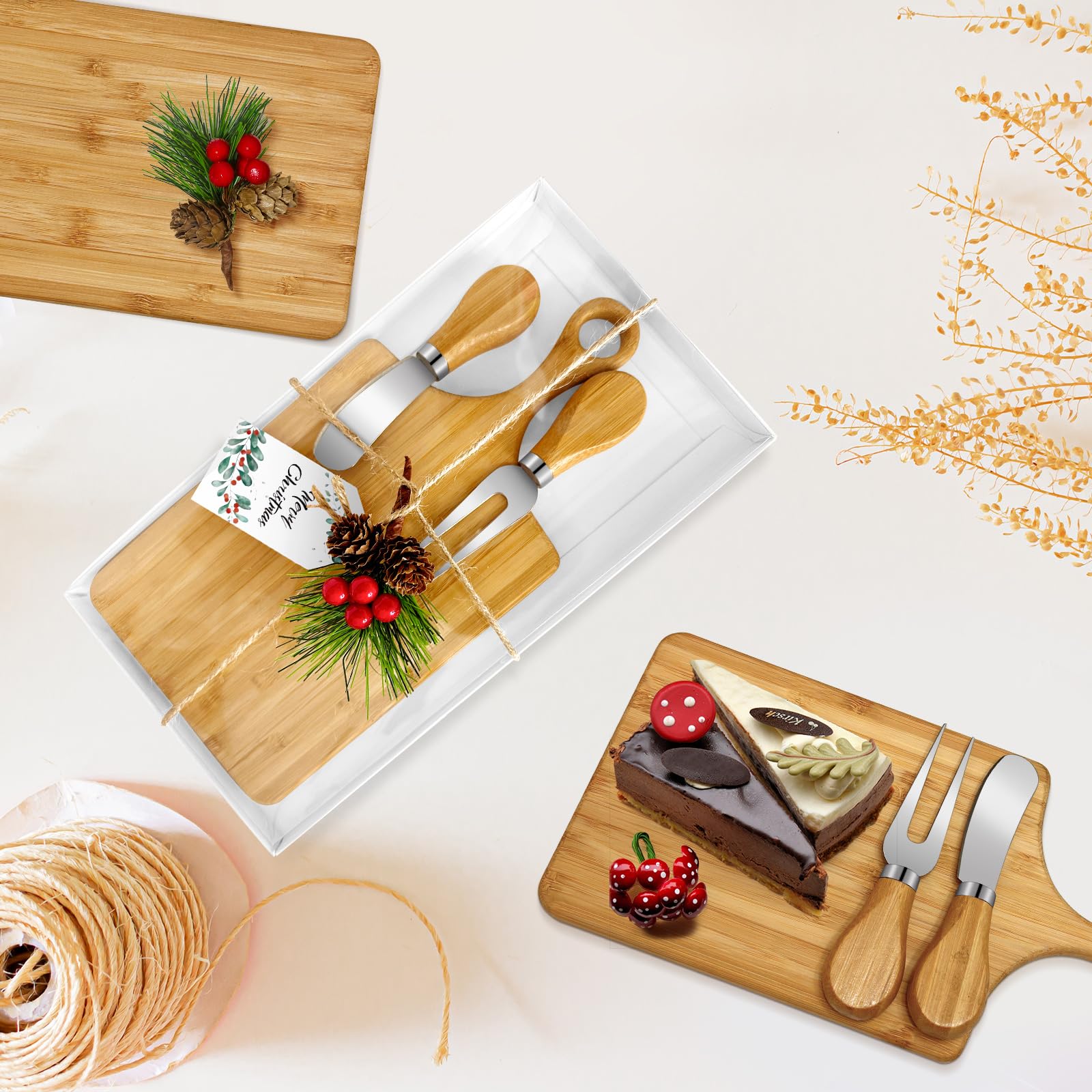Gosodeny caja regalo blanca, lista para entregar en fiestas y eventos