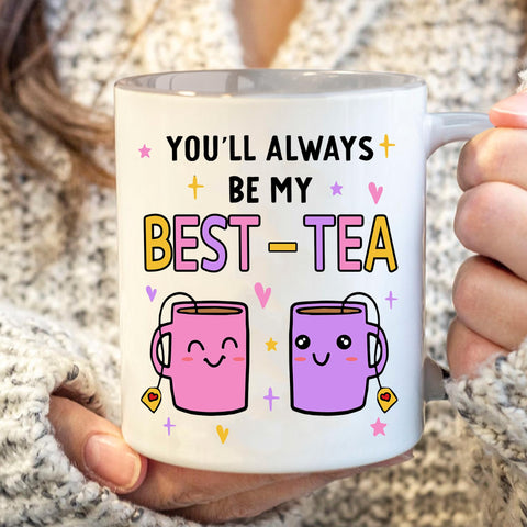 Gossby Taza Amiga, vista doble, regalo perfecto para celebrar la amistad.
