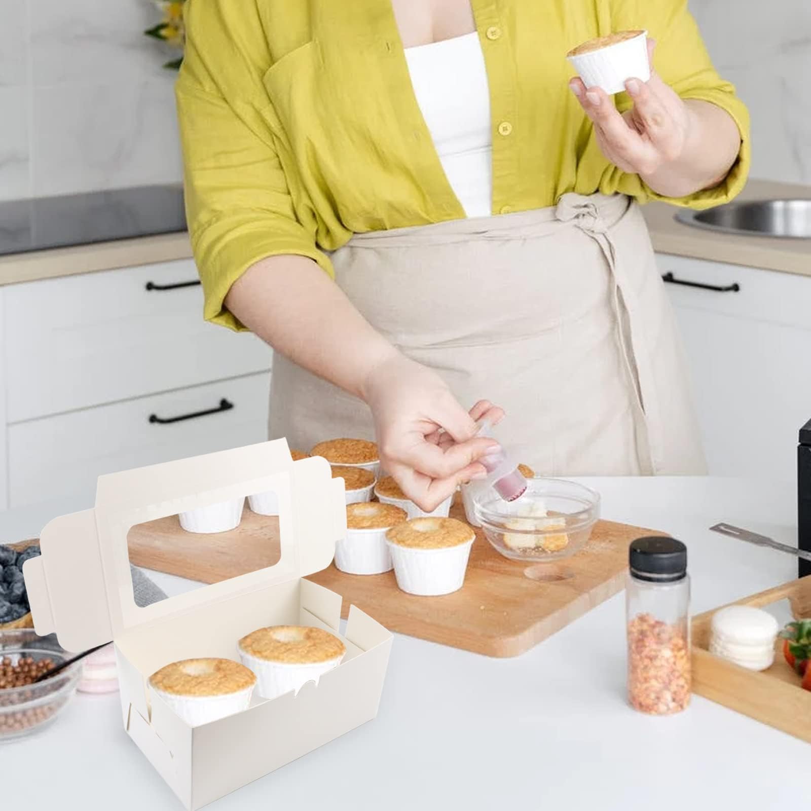 GothaBach caja panadería para donas y pasteles, envío seguro.