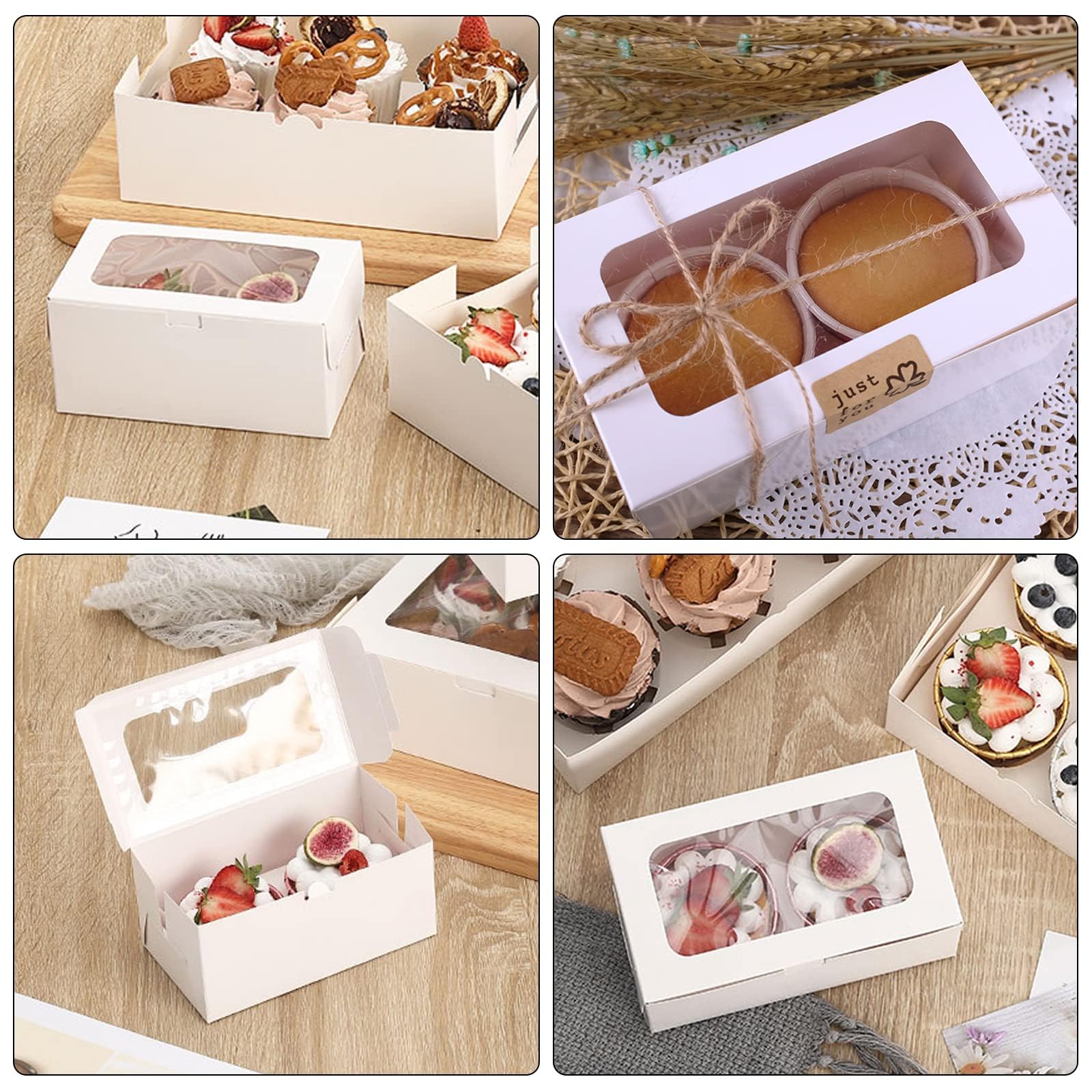 GothaBach conjunto 30 cajas cupcake, listo para eventos.