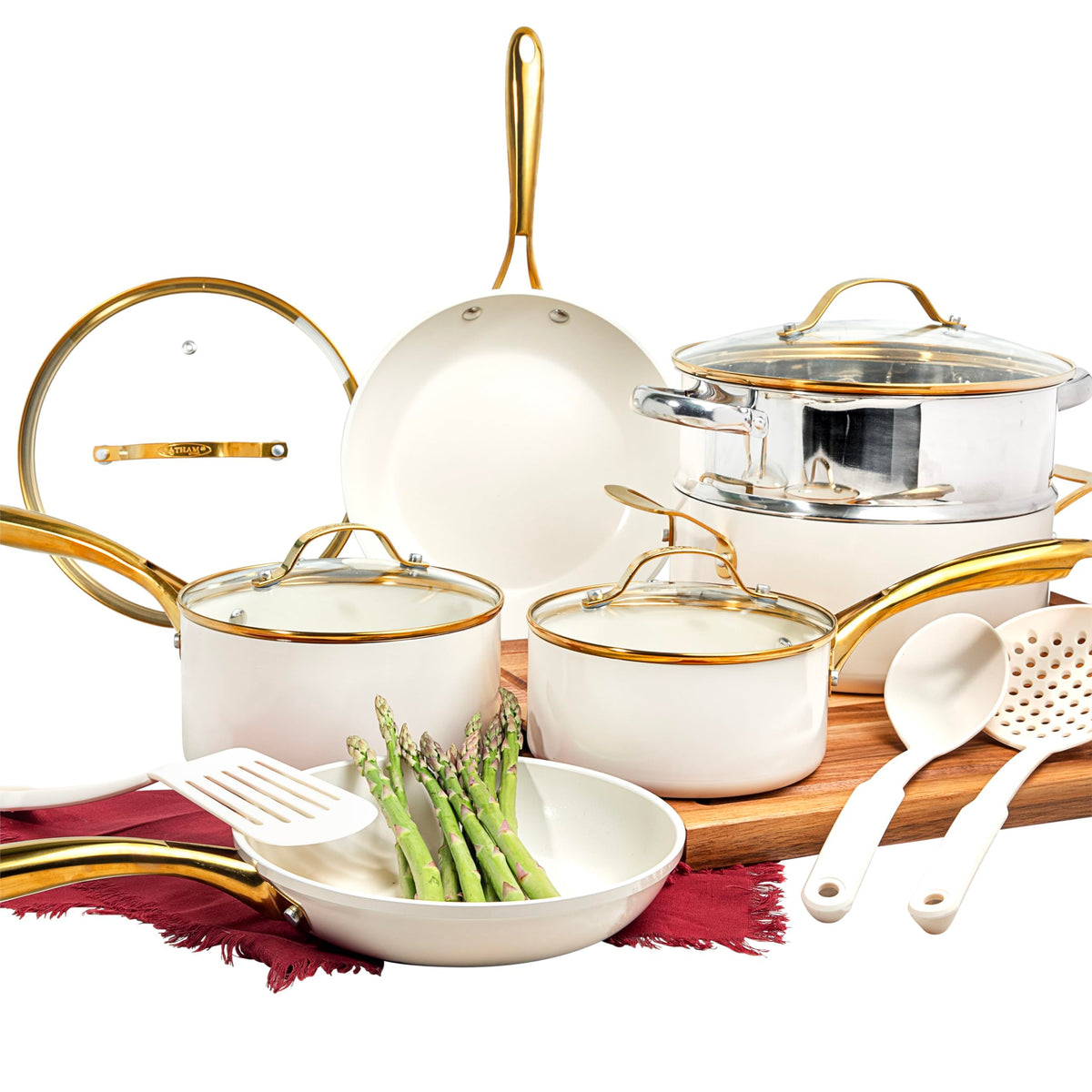 Gotham Steel sartén 8.5 pulgadas antiadherente, fácil limpieza para cocina diaria