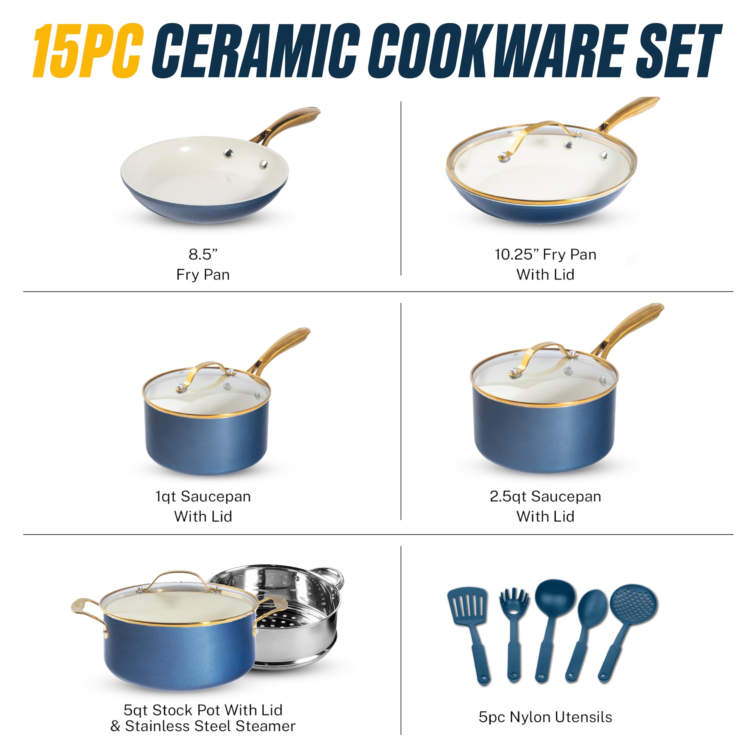 Sartén Gotham Steel 8,5 pulgadas con recubrimiento antiadherente para cocina sin grasa