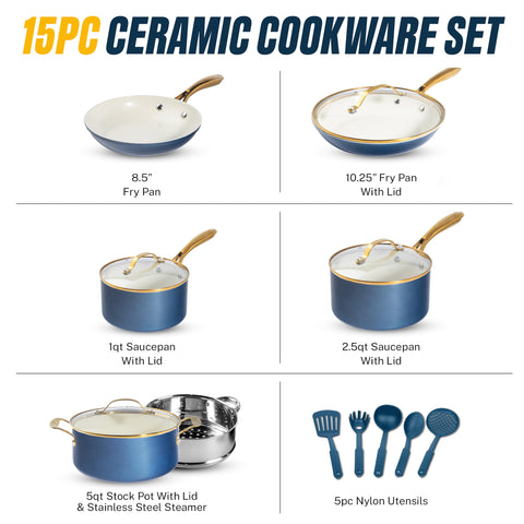 Sartén Gotham Steel 8,5 pulgadas con recubrimiento antiadherente para cocina sin grasa