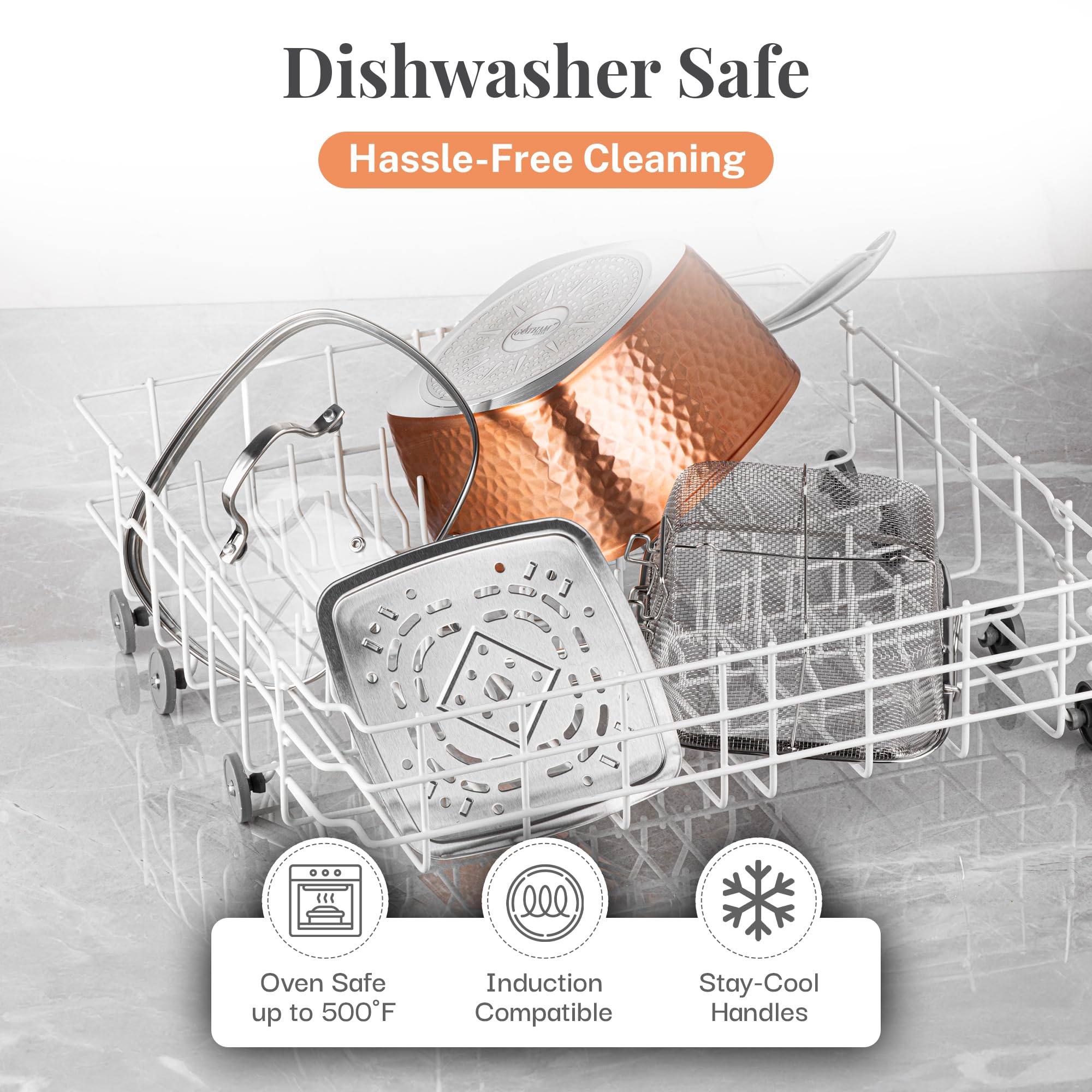 Gotham Steel: sartén apta para horno hasta 260 °C