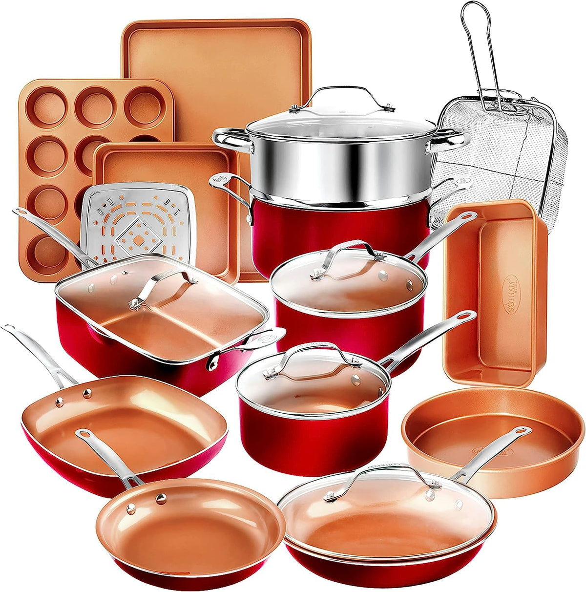 Conjunto Gotham Steel completo para empezar a cocinar con confianza