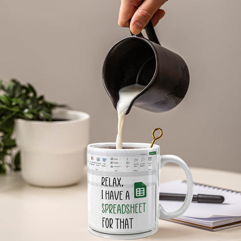 Taza Gououoii Relax para café matutino en la oficina