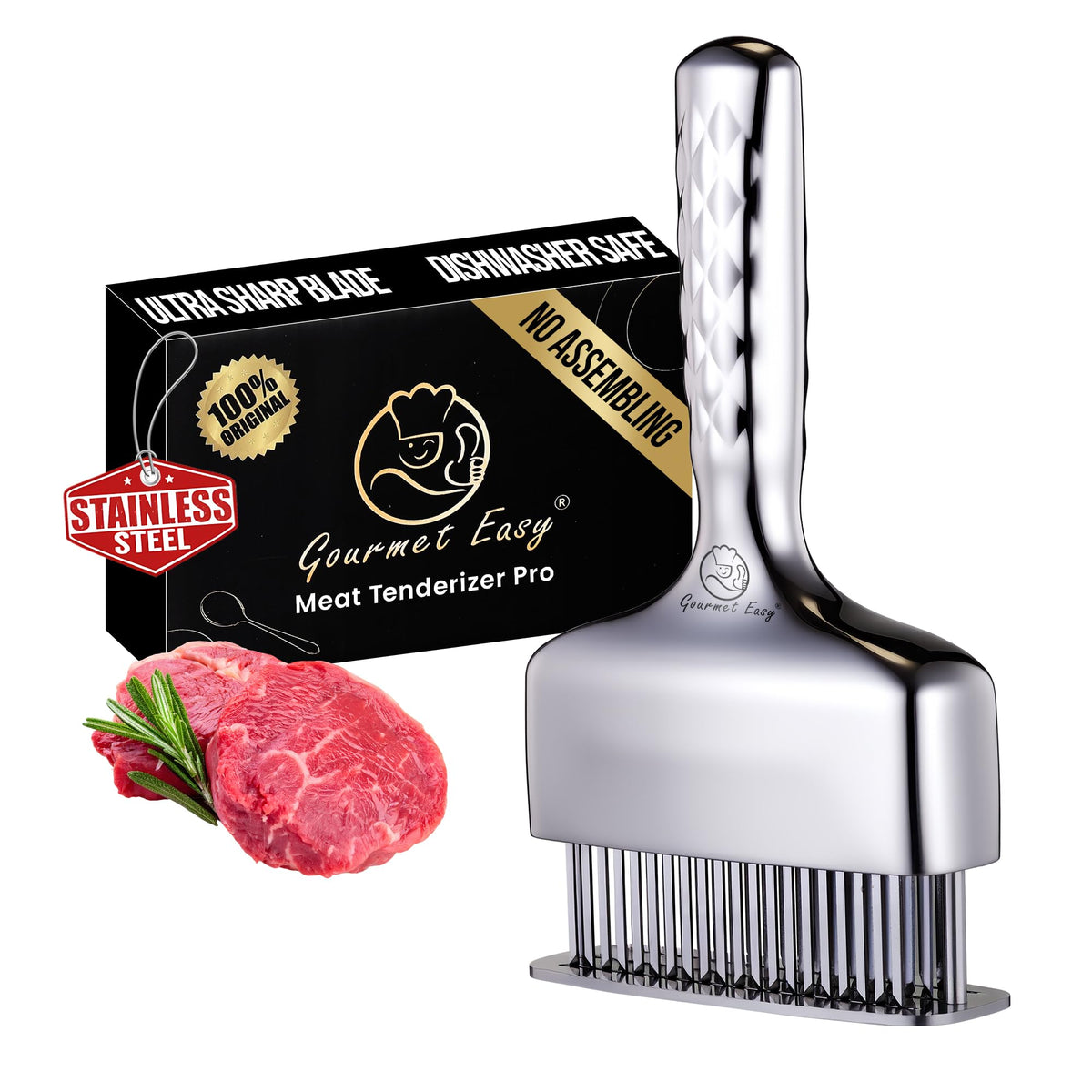 Gourmet Easy ablandador de carne, vista general para marinar mejor
