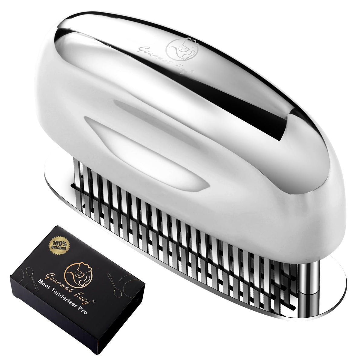 Ablandador Gourmet Easy con agujas ultrafinas para marinar más rápido.