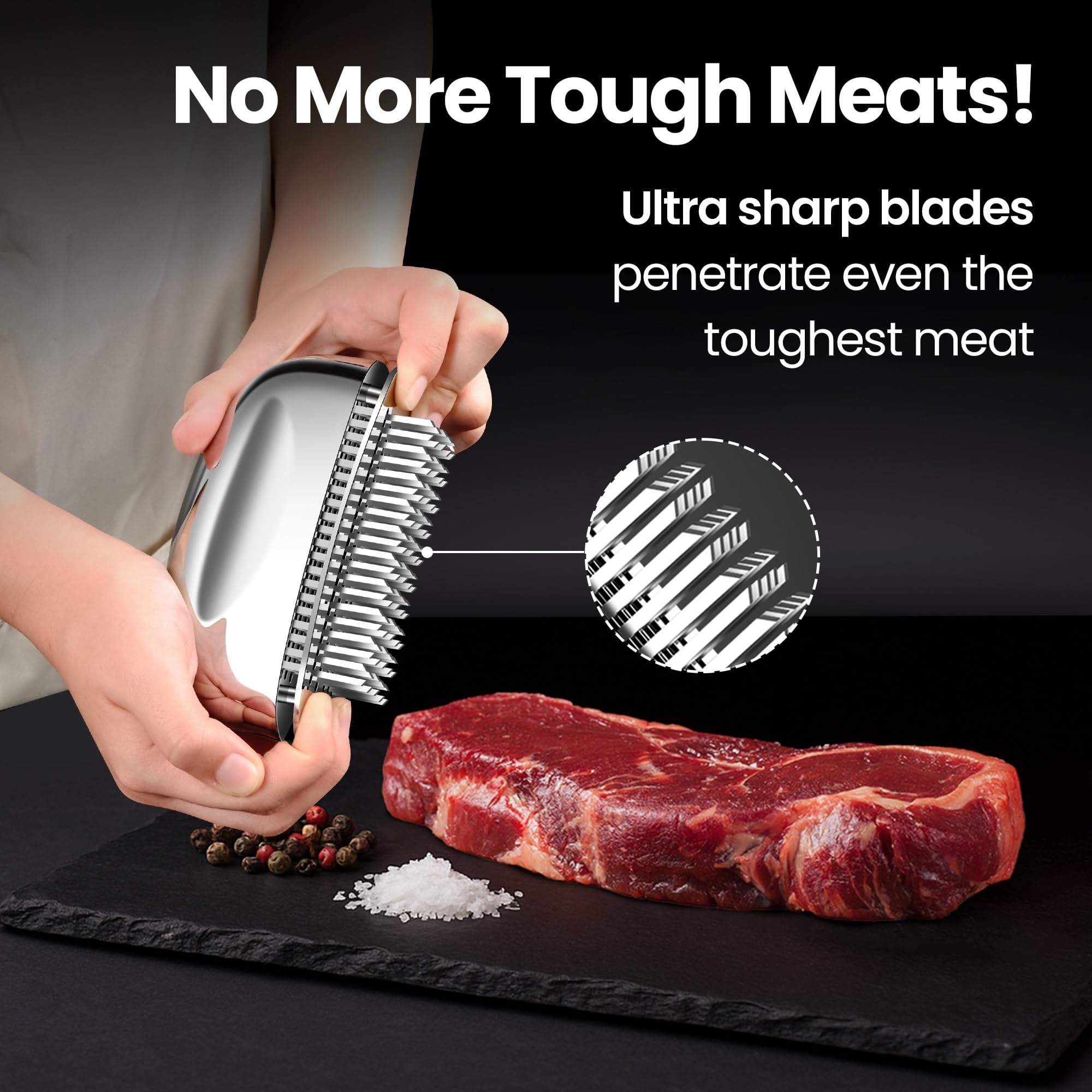 Ablandador Gourmet Easy muestra diseño de una pieza para mayor durabilidad.