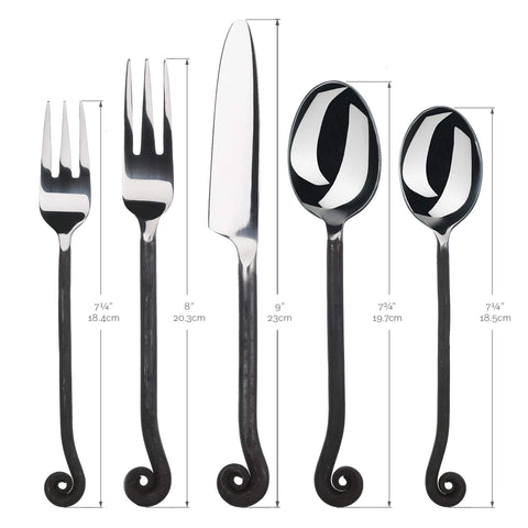 Gourmet Settings Treble Clef: acero inoxidable 18/10, alta durabilidad.