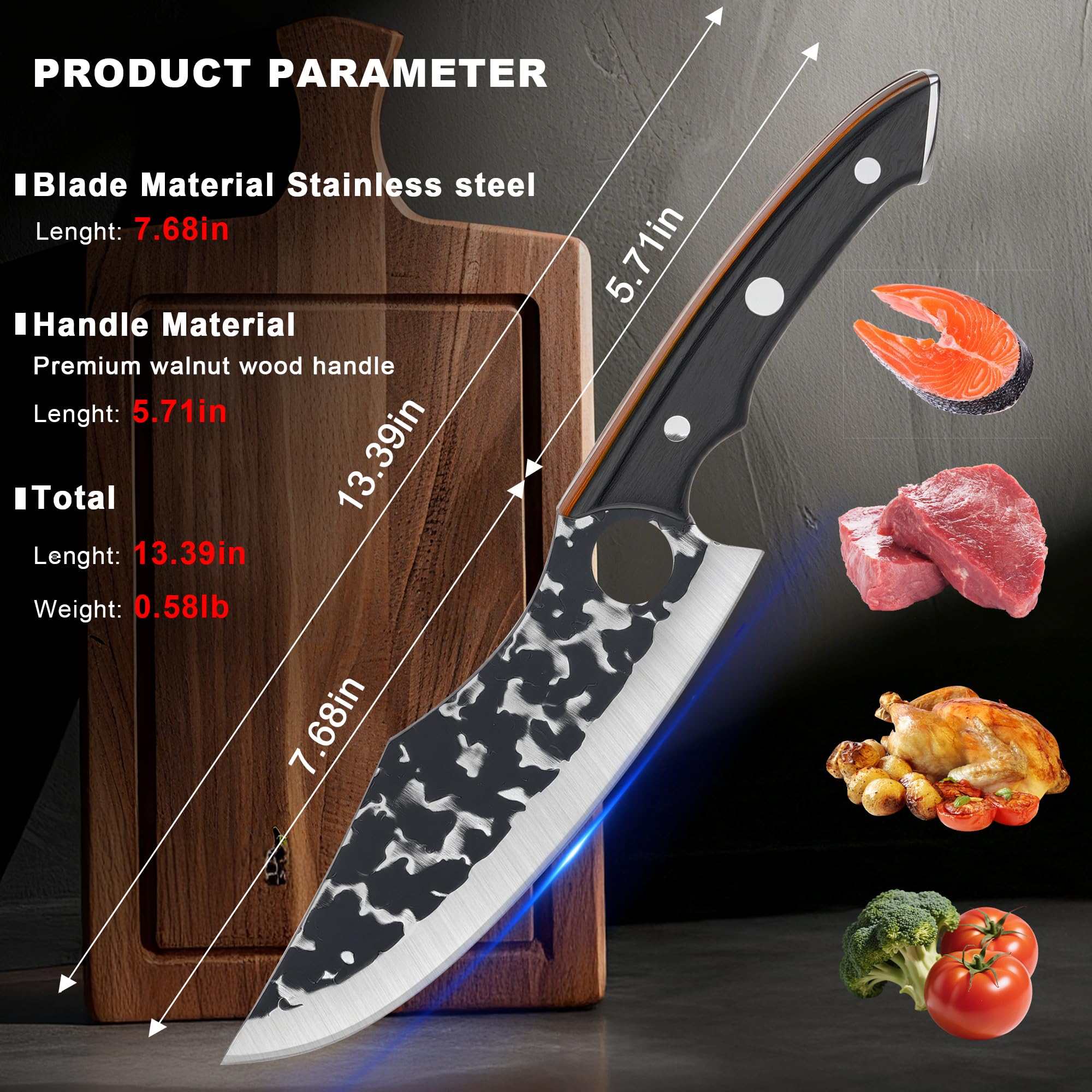 GourmetEdge: cuchillo con capa protectora negra para conservación de la hoja