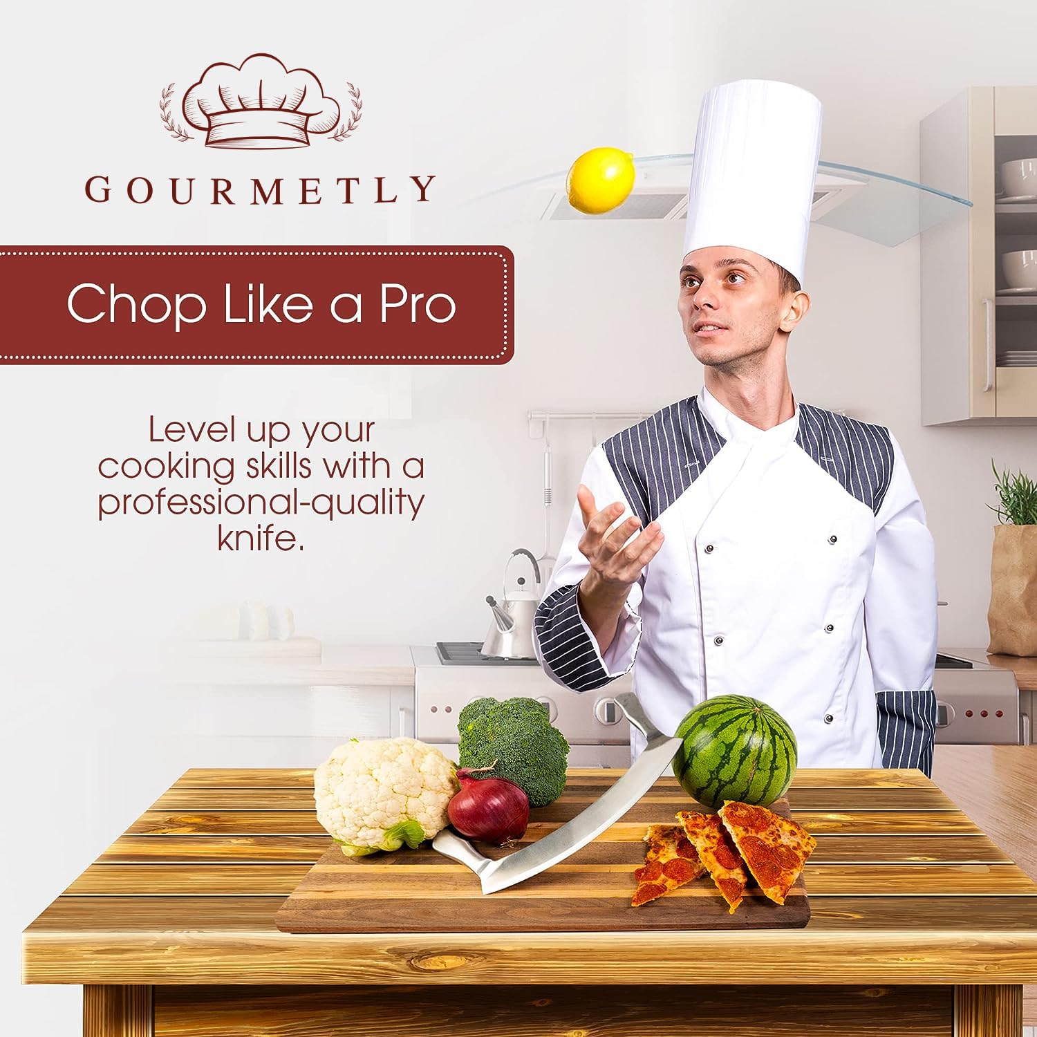 Funda protectora de Gourmetly Mezzaluna para almacenamiento seguro