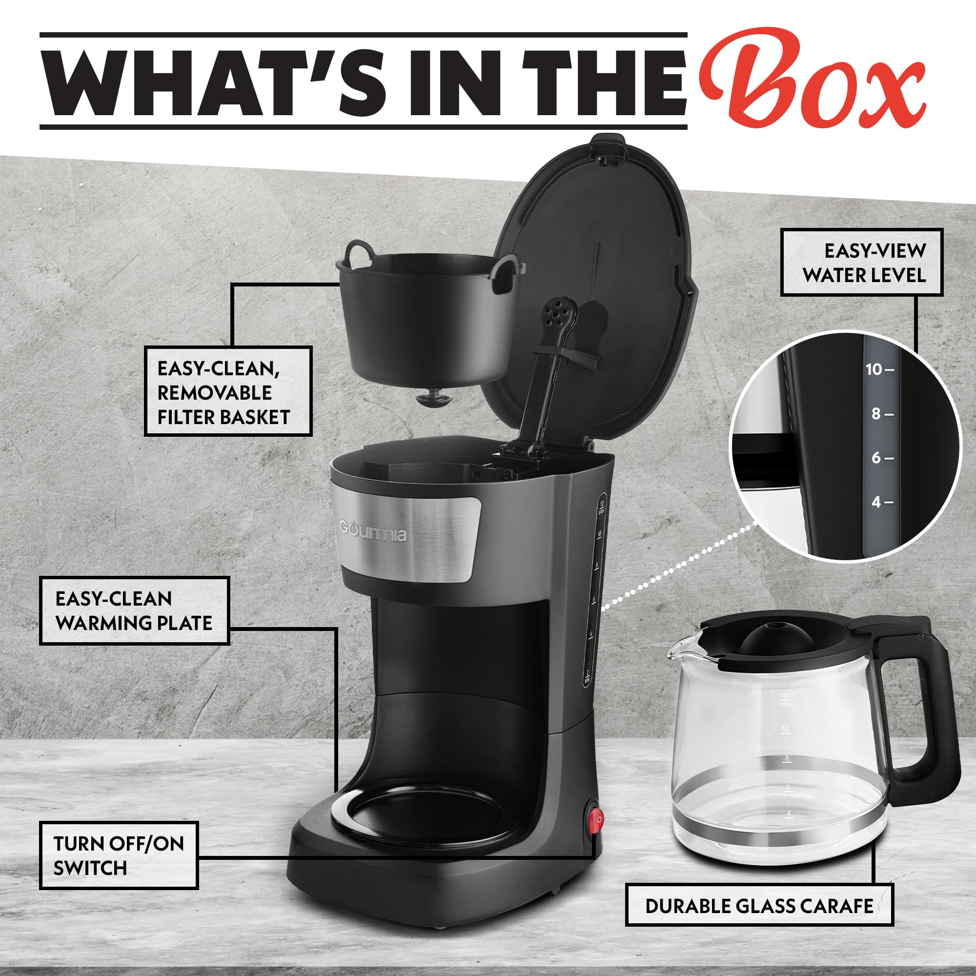 Gourmia diseño compacto ideal para cocinas pequeñas