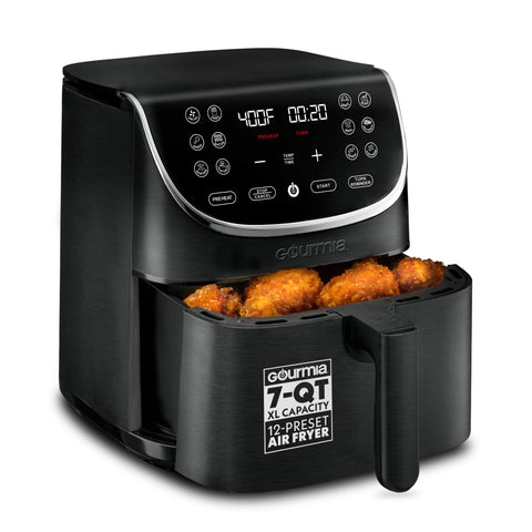 Gourmia freidora de aire 7 qt con gran capacidad para familias y porciones