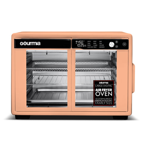 Gourmia horno con puerta francesa, gran capacidad para comidas familiares.