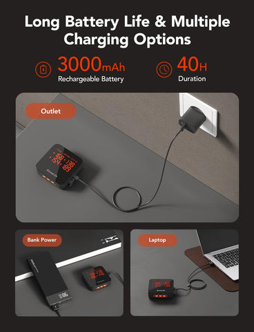 GoveeLife batería recargable de 3000 mAh de larga duración.