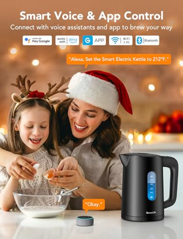 GoveeLife diseño ergonómico con asa para verter con facilidad.