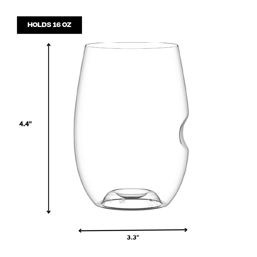 Govino diseño resistente a caidas para fiestas y reuniones al aire libre.