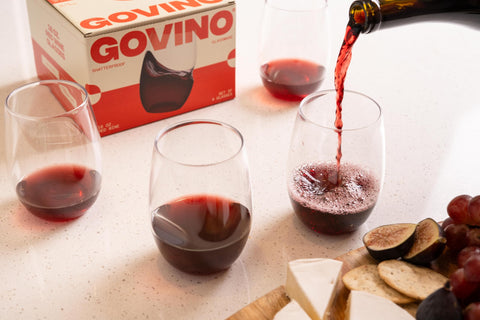 Govino vaso sin tallo 16oz hecho en EE. UU. para calidad local.